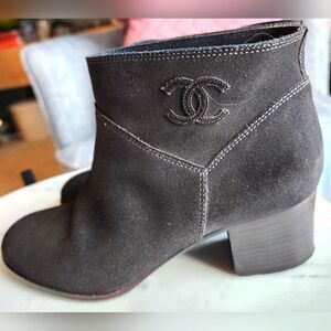 CHANEL CC Logo Short Boots sz 37.5.**Priced to sell; Price firm.